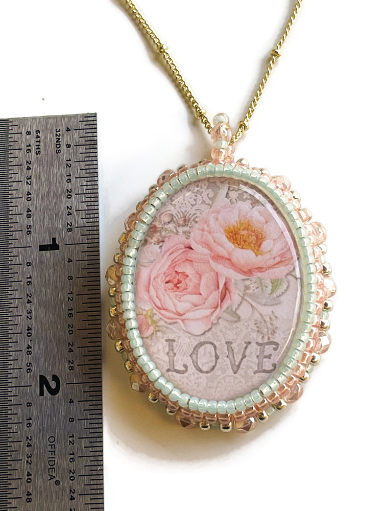 
            
                Load image into Gallery viewer, Unique Beaded Love Pendant Necklace
            
        