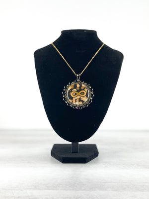 
            
                Load image into Gallery viewer, Gold Infinity Autism Acceptance Beaded Necklace
            
        