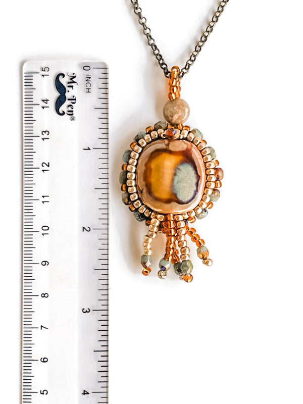 
            
                Load image into Gallery viewer, Gorgeous earth-toned beaded necklace and bracelet set
            
        