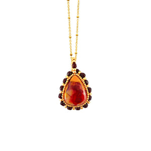 
            
                Load image into Gallery viewer, Vibrant Mookaite Jasper Pendant Necklace
            
        