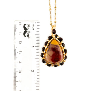 
            
                Load image into Gallery viewer, Vibrant Mookaite Jasper Pendant Necklace
            
        